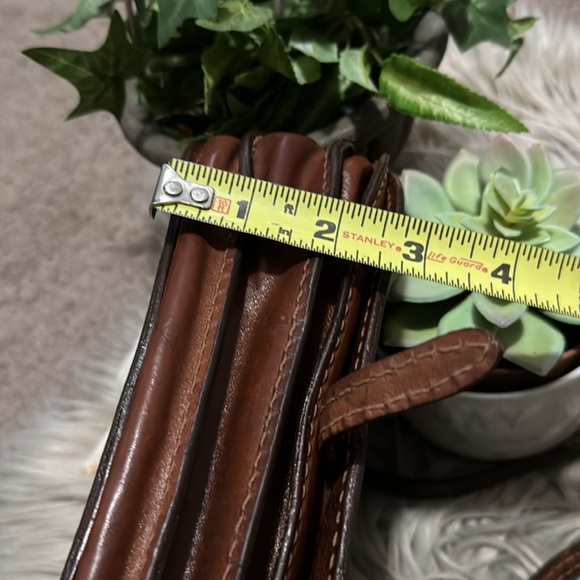 Vintage Made in Italy Crossbody Bag-Leather-Removable Strap-Flap Snap Closure - Picture 13 of 17